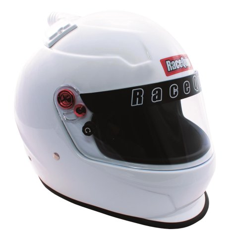 RaceQuip PRO20 Top Air Helmets 266112RQP Helmet, Air, Full, Gloss White, Snell SA2020, EPS Liner, No Graphic, Small, Each