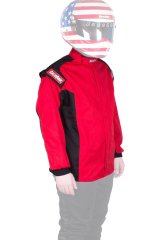 RaceQuip Chevron-1 FRC SFI-1 Jackets 131913RQP Single Layer Racing Driver Fire Suit Jacket; SFI 3.2A/ 1 ; Red Medium thumbnail 3