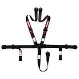 RaceQuip 2 in. Small Buckle Latch & Link Pro 5-Point Auto Racing Harnesses 809009RQP Harness, Complete, Pull-Up, Link, Buckle, 5-Point, SFI 16.1, HANS/HNR, Polyester, Black, Each thumbnail 2