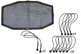 Fishbone Offroad Rear Sun Shades for 2018-2023 WRANGLER - FB51331 Shade, Rear, Mesh, Black, Jeep, Each thumbnail 2