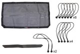 Fishbone Offroad Front Sun Shades for 2020-2023 GLADIATOR, 2018-2023 WRANGLER - FB51305 Shade, Front, Mesh, Black, Jeep, Each thumbnail 2