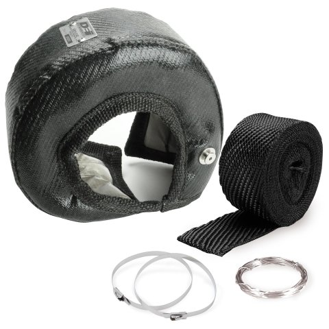 DEI ONYX Gen-3 Series Turbo Heat Shields 10263 Shields, Gen 3, Onyx Series, T4 Style Turbocharger, includes Wrap, Ties, Wire, Kit thumbnail 6