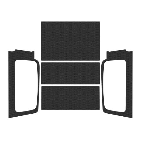 DEI Leather Look Sound Deadening Headliners 50604 Headliner, Polypropylene, Black, 2-Door, Jeep, Kit