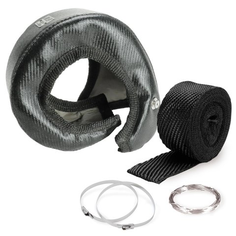 DEI ONYX Gen-3 Series Turbo Heat Shields 10262 Shields, Gen 3, Onyx Series, T6 Style Turbocharger, includes Wrap, Ties, Wire, Kit thumbnail 7