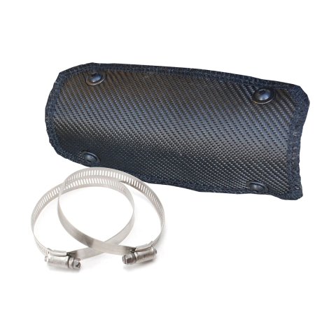 DEI ONYX Series Pipe Shields 10496 Exhaust Heat Shield, Shield, 1,350 degrees F, Fiberglass/Silica, Black, 4.0 in. Width, 8.0 in. Length, 2.5 in. Tubing Diameter, Kit