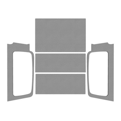 DEI Leather Look Sound Deadening Headliners 50605 Headliner, Polypropylene, Gray, 2-Door, Jeep, Kit