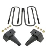 ReadyLift Suspension Rear Block Kits for 2011-2016 F-250 SUPER DUTY, F-350 F-450 DUTY - 66-2014 Blocks and U-Bolts, Cast Iron, 4.00 in. Thick, Ford, Rear, Pair thumbnail 3