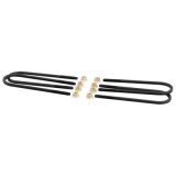 ReadyLift Suspension U-Bolt Kits 67-2195UB U-Bolts, Steel, Black Painted, 16mm Diameter, 15.354 in. Length, Round-Style, Ford, Set of 4 thumbnail 1