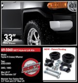 ReadyLift Suspension SST Lift Kits for 2003-2024 4RUNNER, 2007-2014 FJ CRUISER - 69-5060 Lift, Strut Extensions, Spring Spacers, Front 3.000 in., Rear 2.000 in., Toyota, Kit thumbnail 3