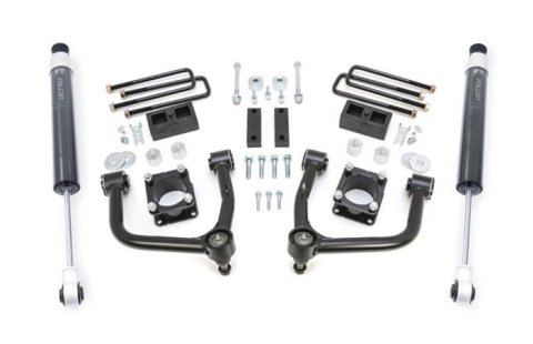 ReadyLift Suspension Leveling Kits 69-54750 Lift Kit, 4.00 in., Front Spacer, Rear Leaf Spring Block, Falcon 1.1 Rear Shocks, Toyota, Kit