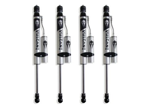 MaxTrac Suspension Shocks and Struts 947240VRA 2014-2024 RAM 2500 4WD F&R VULCAN SERIES RESERVOIR SHOCKS - 4" LIFT HEIGHT (FACTORY REAR AIR RIDE)