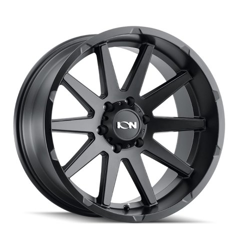 ION Alloy Series 143 Matte Black Wheels 17x9 Wheel, 143, Black, Matte, Aluminum, 17 in. x 9 in., +18.00mm Offset, 5.71 in. Backspace, 6 x 120mm Bolt Pattern, Each
