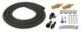 Derale Remote Transmission Cooler Mounting Kits 13023 Mount Kit, Cooler, Plastic, Black, 1/2 in. x 10 ft. Line, Hardware, Kit thumbnail 1