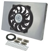 14 Inch 2,100 CFM Derale High-Output Single RAD Fan and Shroud Kit 16827 Electric Fan, Single, in. Diameter, Each thumbnail 2