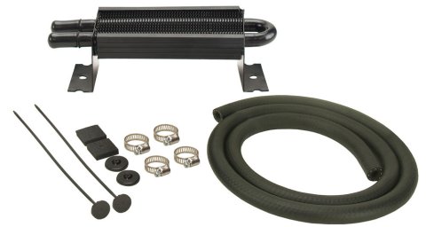 Derale Power Steering Cooler Kits 13210 Fluid Cooler, Steering, Tube and Fin, Aluminum, Copper, 2.5 in. x 8.125 in. x 2.5 in., Each thumbnail 1