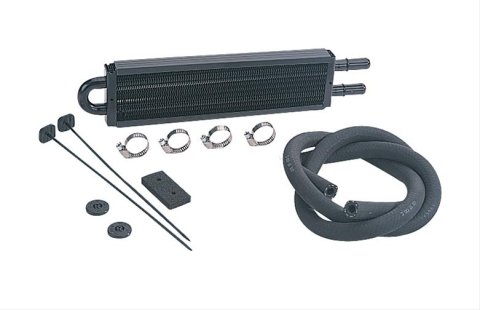 Derale Power Steering Cooler Kits 13210 Fluid Cooler, Steering, Tube and Fin, Aluminum, Copper, 2.5 in. x 8.125 in. x 2.5 in., Each thumbnail 2