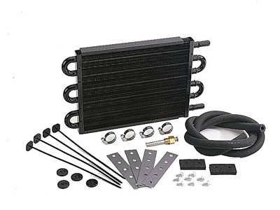 Derale 7000 Series Tube and Fin Transmission Coolers 13102 Fluid Cooler, Transmission, Fin, Aluminum, Copper, Black, .750 in. x 16.625 in. x 5.125 in., Kit thumbnail 3
