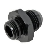 Derale AN Fittings 59108 Fitting, Adapter, to Straight Cut, Straight, Aluminum, Black Anodized, -8 AN, 5/8-18 in., Each thumbnail 2