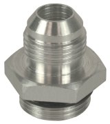 Derale AN Fittings 59108 Fitting, Adapter, to Straight Cut, Straight, Aluminum, Black Anodized, -8 AN, 5/8-18 in., Each thumbnail 3
