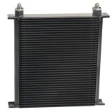 Derale Stacked Plate Fluid Coolers 54012 Cooler, Plate-Type, Aluminum, Black, 40-Row, -12 AN, 13.875 in. x 13 in. x 2 in., Each thumbnail 1