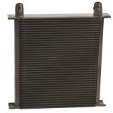 Derale Stacked Plate Fluid Coolers 54012 Cooler, Plate-Type, Aluminum, Black, 40-Row, -12 AN, 13.875 in. x 13 in. x 2 in., Each thumbnail 2