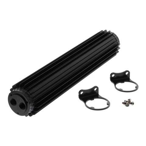 Derale Heat Sink Fluid Coolers 13281 Cooler, Sink, Dual Pass, Aluminum, Black Anodized, Each