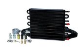 Derale Combination Coolers 15902 Fluid Cooler, Engine, Transmission, Tube and Fin, Aluminum, Copper, Black, 12 1/2 in. x 14 in. x 3/4 in., Each thumbnail 1