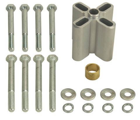Derale Flex Fan Standard Spacers 31540 Spacer Kit, 2 1/4" long, Clear, 5/16-18 and 5/16-24 bolts included thumbnail 2