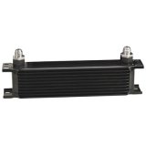 Derale Stacked Plate Fluid Coolers 51008 Cooler, Plate-Type, Aluminum, Black, 10-Row, -8 AN, 4.563 in. x 13 in. x 2 in., Each thumbnail 1