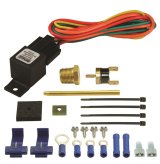 Derale Single-Stage Fan Controllers 16735 Electric Control, On 180 Degrees, Off 165 Degrees, 3/8 in. NPT Radiator Thread, Kit thumbnail 1