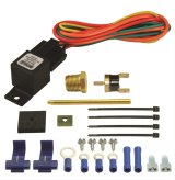 Derale Single-Stage Fan Controllers 16735 Electric Control, On 180 Degrees, Off 165 Degrees, 3/8 in. NPT Radiator Thread, Kit thumbnail 2