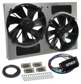 12 Inch 4,000 CFM Derale PWM Electric Fan Powerpacks 66826 Fan, Powerpack Assembly, in. Diameter, Puller, cfm, Black, Plastic, Shroud, Aluminum, Each thumbnail 1