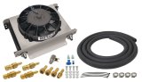 Derale Hyper-Cool Remote Fluid Coolers with Fan Kits 13960 Cooler, Transmission, Fan, Fittings, Hose, Plate-Type, Aluminum, 10 in. x 13 in. x 5.625 in., Kit thumbnail 5