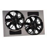 12 Inch 4,400 CFM Derale Electric Fan Brushless Powerpacks 67938-195 Fans, Powerpack, Dual in. Fans, 2,200 CFM, Shroud, 195 degree, Kit thumbnail 2