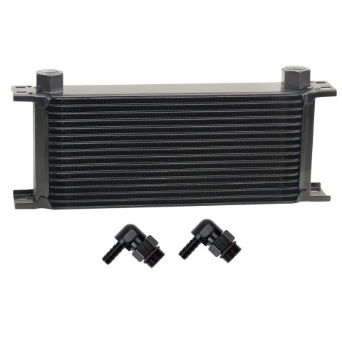 Derale Stacked Plate Fluid Coolers 51681 Stack Cooler 16 Row w/ 3/8" Swivel Hose Barb fittings thumbnail 1
