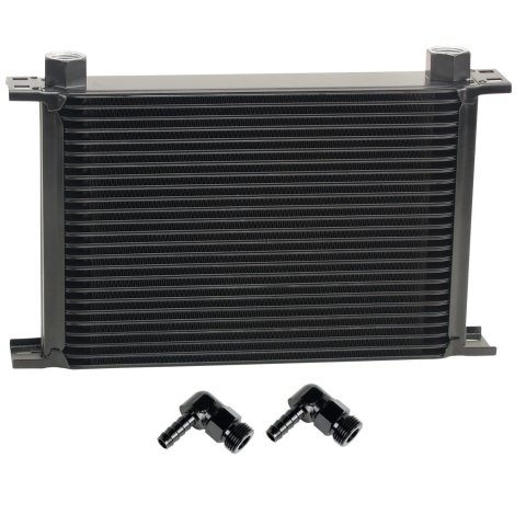 Derale Stacked Plate Fluid Coolers 52582 Stack Cooler 25 Row w/ 1/2" Swivel Hose Barb fittings
