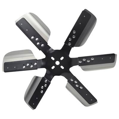 Derale Heavy-Duty Flex Fans 17618 Fan, Flex-Type, Heavy-Duty, Counterclockwise, 18 in. Diameter, Stainless Steel Blades/Steel Hub, Universal, Each