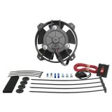 4 Inch 125 CFM Derale Tornado Universal Fan 16504 Electric Fan, Single, in. Diameter, Puller, cfm, Black, Plastic, Each thumbnail 1