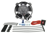4 Inch 125 CFM Derale Tornado Universal Fan 16504 Electric Fan, Single, in. Diameter, Puller, cfm, Black, Plastic, Each thumbnail 2