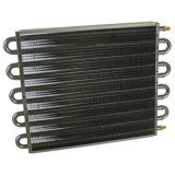 Derale 7000 Series Tube and Fin Transmission Coolers 13315 Cooler, Fin, Aluminum, -6 AN Male Fittings, 12.625 in. x 17.5 in., x 0.750 in., Kit thumbnail 1
