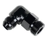 Derale AN Fittings 59508 Aluminum Fitting 90 7/8-14 UNF x -8AN Male thumbnail 1
