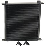 Derale Stacked Plate Fluid Coolers 54081 Stack Cooler 40 Row w/ 3/8" Swivel Hose Barb fittings thumbnail 1