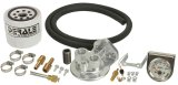 Derale Standard Automatic Transmission Filter Kits 13091 Auxilary Filter, Remote Canister Type, Temperature Gauge, Mount, Hardware, Fittings, Hose thumbnail 2
