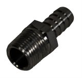 Derale NPT to Nipple Fittings 98103 Fitting, Adapter, Hose Barb, Straight, Aluminum, Black Anodized, 1/2 in. NPT, 1/2 in. Hose Barb, Each thumbnail 3