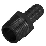 Derale NPT to Nipple Fittings 98103 Fitting, Adapter, Hose Barb, Straight, Aluminum, Black Anodized, 1/2 in. NPT, 1/2 in. Hose Barb, Each thumbnail 4