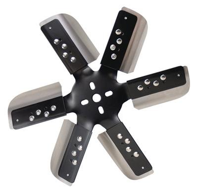 Derale Heavy-Duty Flex Fans 17615 Fan, Flex-Type, Heavy-Duty, Counterclockwise, 14.75 in. Diameter, Stainless Steel Blades/Steel Hub, Each
