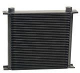 Derale Stacked Plate Fluid Coolers 53478 Cooler, Plate-Type, Aluminum, Black, 34-Row, -10 AN, 12.063 in. x 13 in. x 2 in., Each thumbnail 2