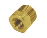 Derale Reducer Bushing Fittings 98450 Fitting, Reducer, NPT to NPT, Straight, Brass, Natural, 3/8 in. NPT, 1/8 in. NPT, Each thumbnail 3