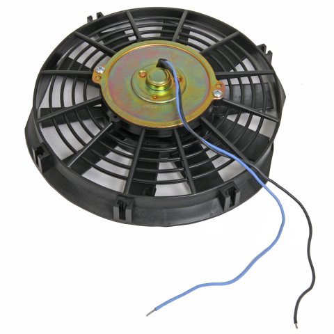 9 Inch 475 CFM Derale Dyno-Cool Straight Blade Fan 16909 Electric Fan, Single, in. Diameter, Pusher, Puller, cfm, Black, Plastic, Each thumbnail 2