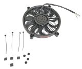 14 Inch 2,100 CFM Derale High-Output Single RAD Fan 16913 Electric Fan, Single, High Output, Pusher, in. Diameter, cfm, 11 Black Plastic Blades, Each thumbnail 1